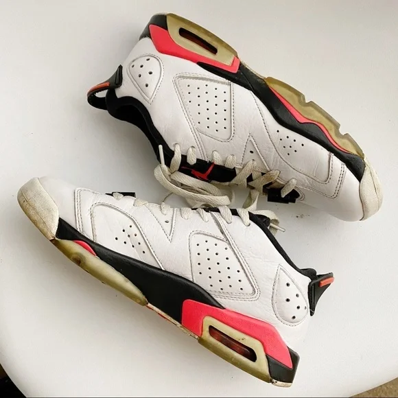 Nike Air Jordan Retro 6 Low Infrared Sneakers 6Y - Picture 7 of 13